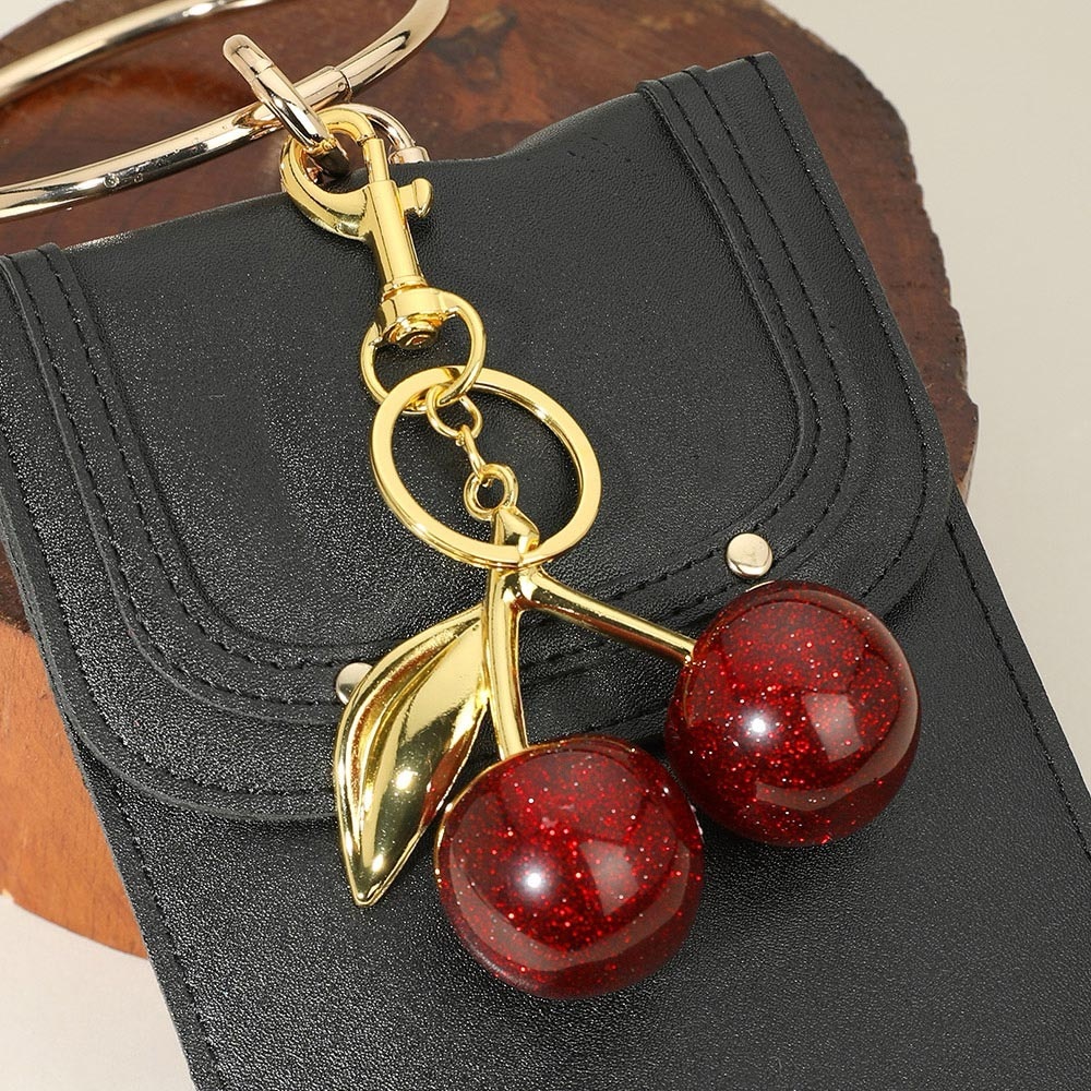 Red Cherries Bag Charm
Cherry Keychain
Cherry Bag Charm